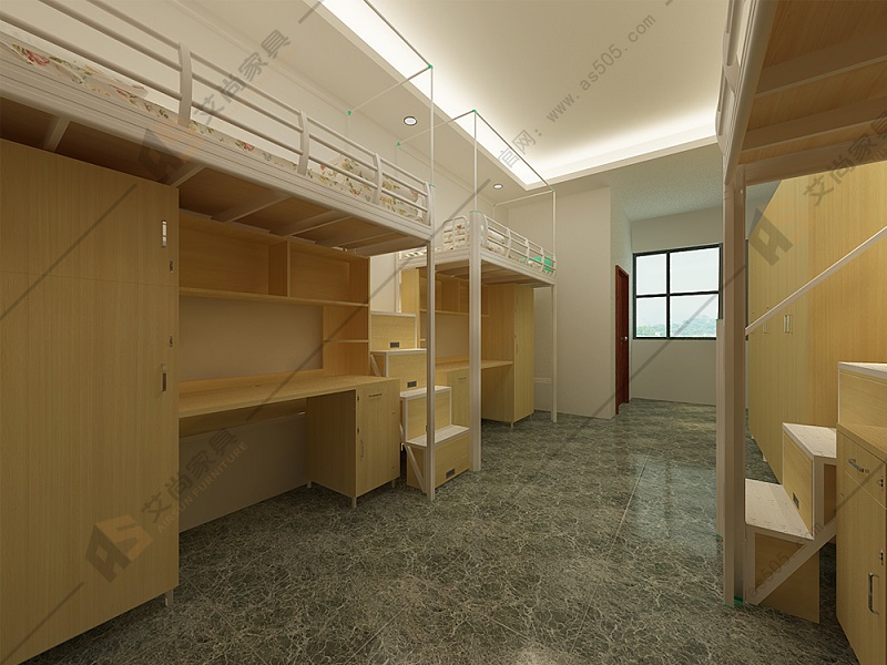学生双层公寓床