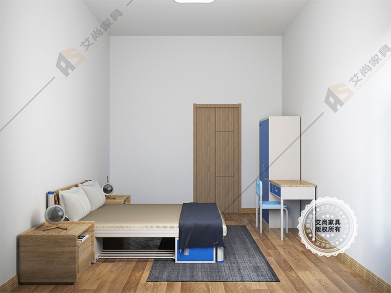 简约现代单层床