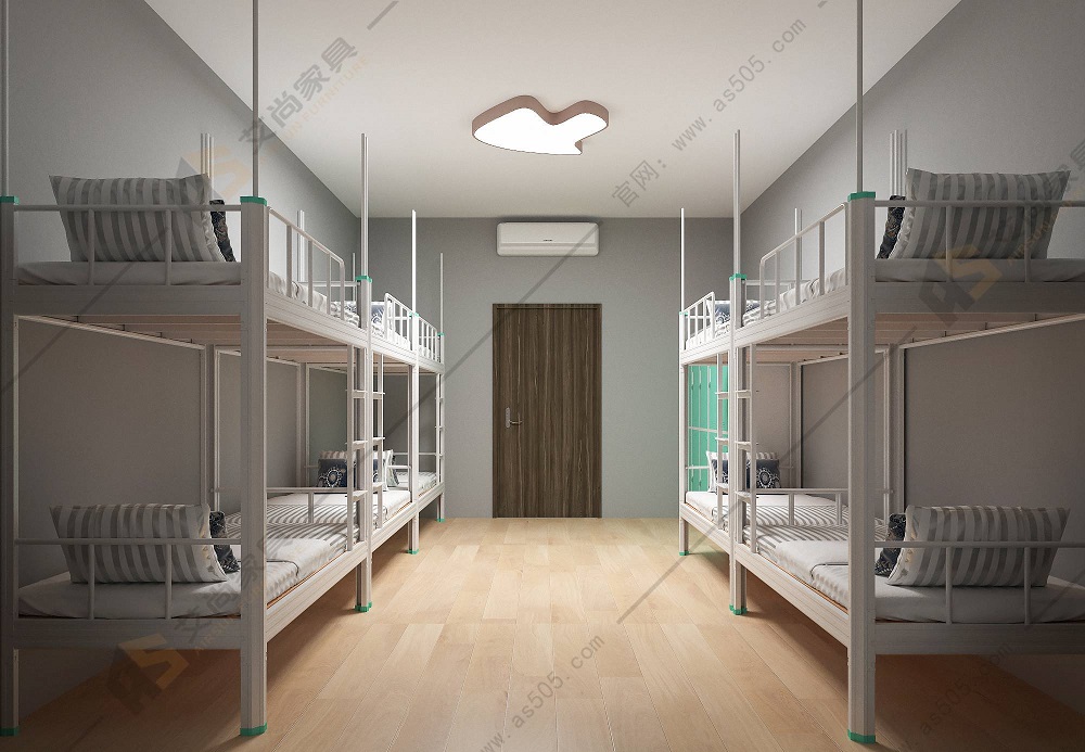 连体上下铺铁床