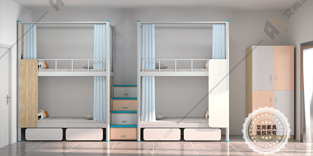 钢制双层铁架床